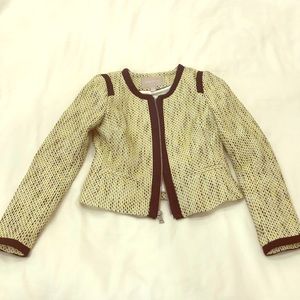 Banana Republic tailored tweed blazer size 00P